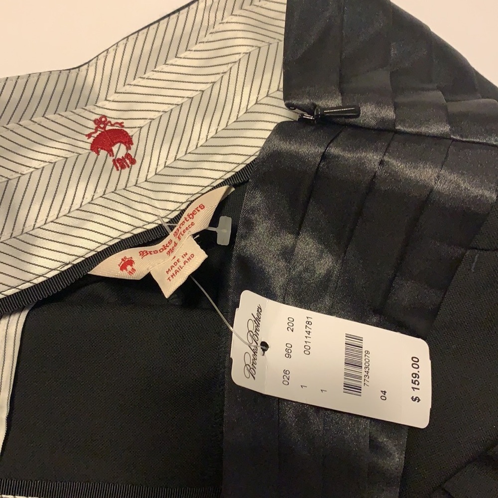 🆕 Brooks Brothers Black Pants with Satin Waistband - Women’s Size 4 - Picture 7 of 8